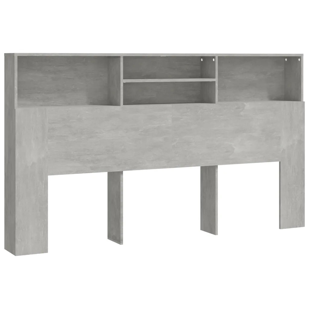 Testiera | Testata con Scomparti Grigio Cemento 180x19x103,5 cm