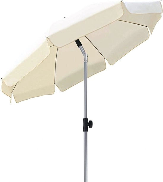 Parasole Luxe - Rotante - Senza piede - Rond - Beige - Per terrazza, giardino o spiaggia - 200cm