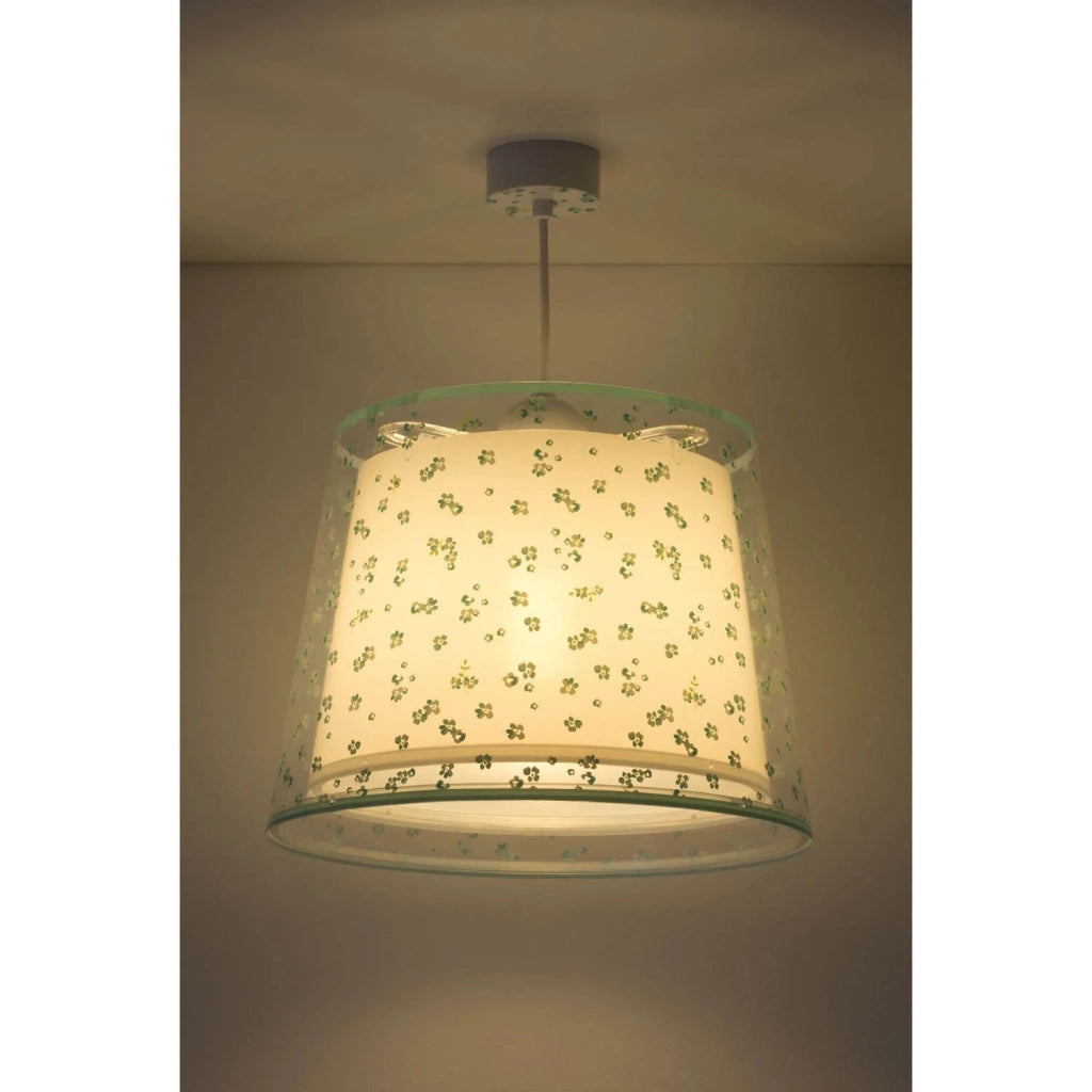 LÚZETE - LAMPADA A SOSPENSIONE PER BAMBINI DREAM FLOWERS E27 VERDE