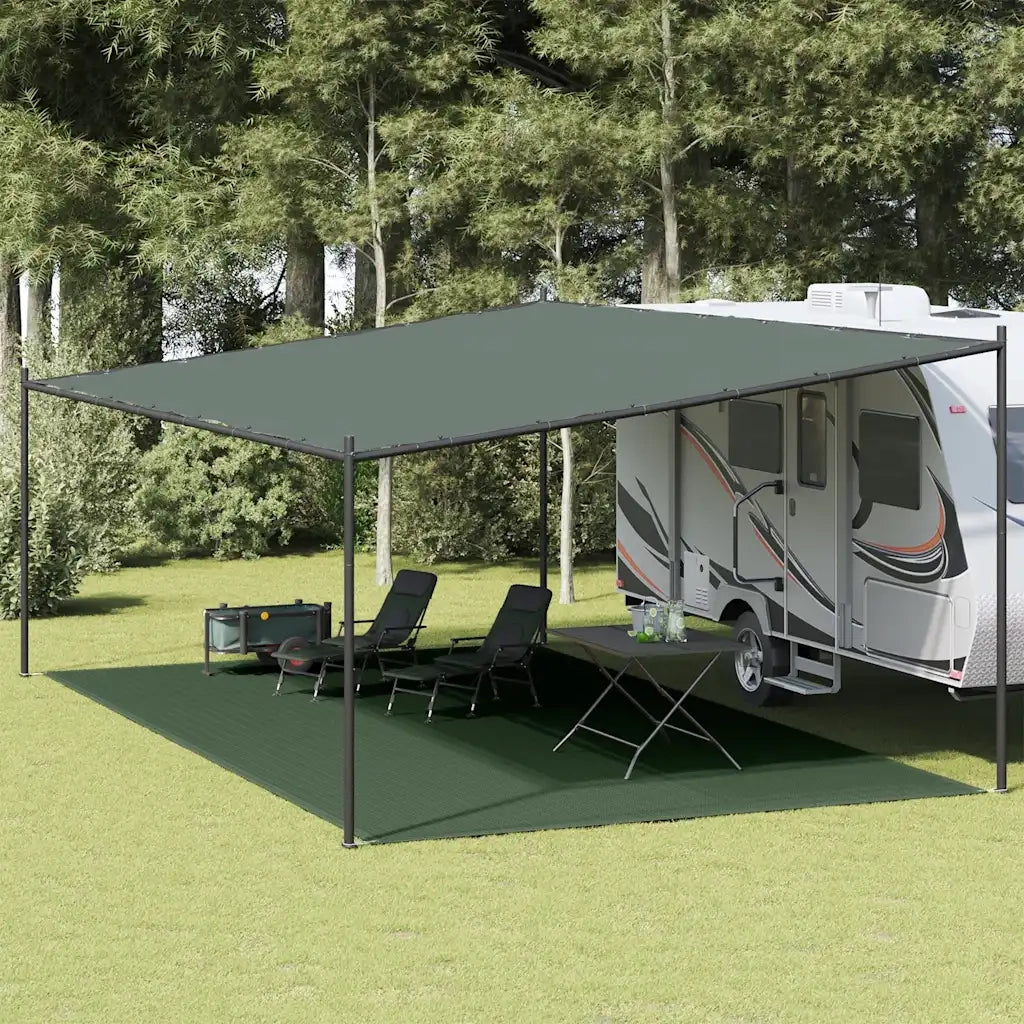 Tappeto da Tenda 400x600 cm Verde Scuro 310713
