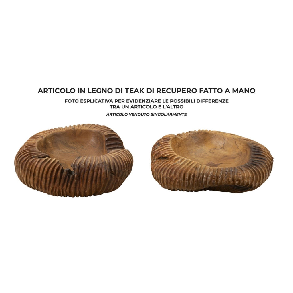 Vassoio Natura 15, Marrone, Legno, 37x40x16 cm