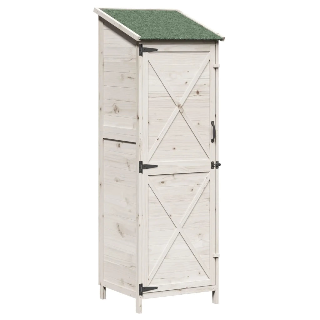 Capanno da Giardino Bianco 59,5 x 56 x 176,5 cm