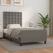 Giroletto con Testiera Crema 90x200 cm in Similpelle 3125553