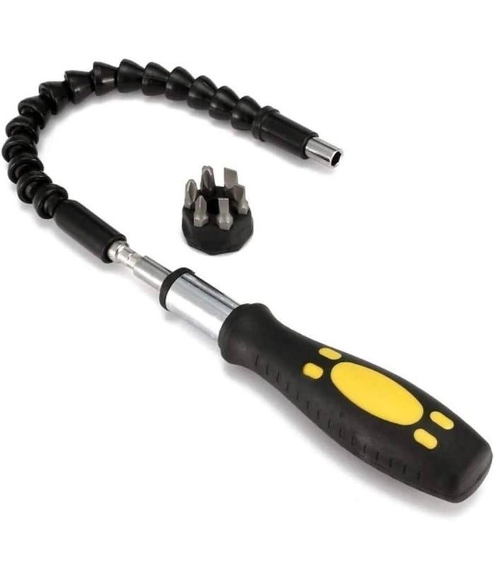 Cacciavite Con Estensione Flessibile E Con Punte Di Ricambio 8 In 1         