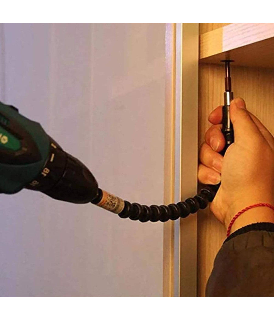 Cacciavite Con Estensione Flessibile E Con Punte Di Ricambio 8 In 1         