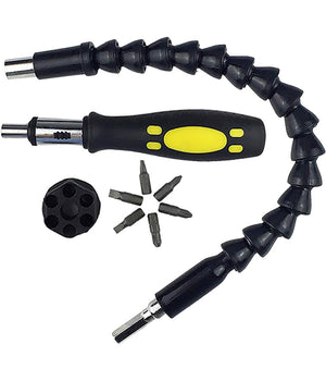 Cacciavite Con Estensione Flessibile E Con Punte Di Ricambio 8 In 1         
