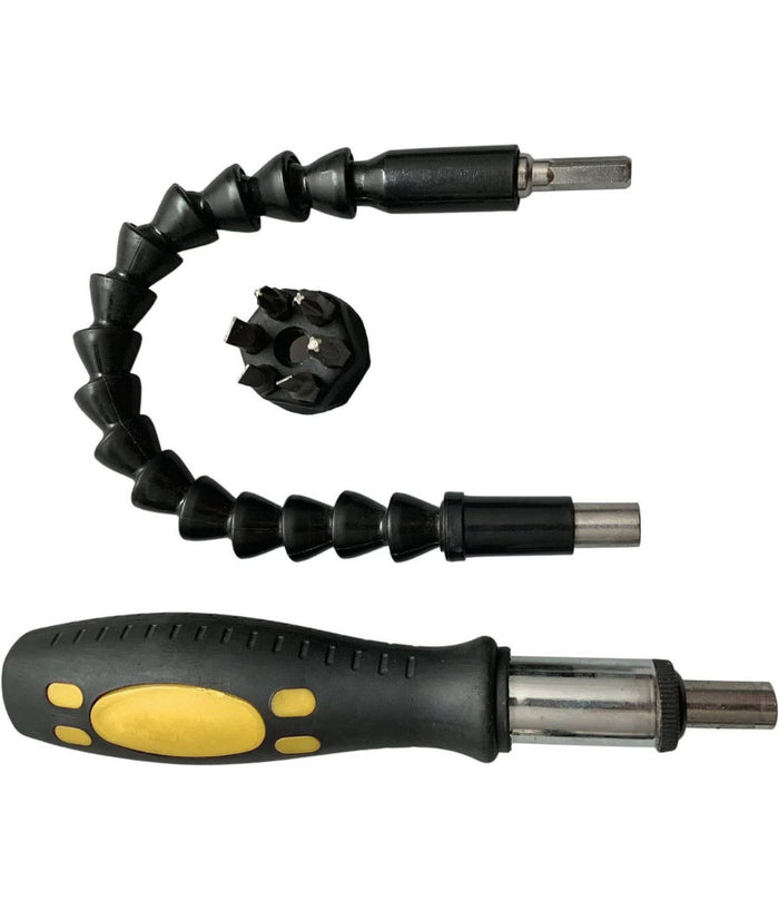 Cacciavite Con Estensione Flessibile E Con Punte Di Ricambio 8 In 1         