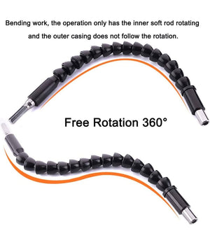 Cacciavite Con Estensione Flessibile E Con Punte Di Ricambio 8 In 1         