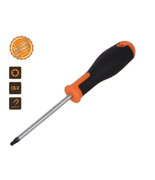 Cacciavite Giravite 3 X 75 Mm Con Punta Magnetica A Stella In Acciaio Cr-v 91883         