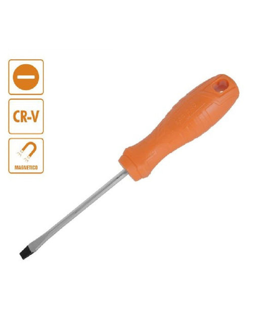 Cacciavite Giravite 3x125 Mm Con Punta Magnetica A Taglio In Acciaio Cr-v 97485         