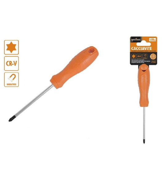 Cacciavite Giravite 4x100 Mm Con Punta Magnetica A Stella In Acciaio Cr-v 97516         