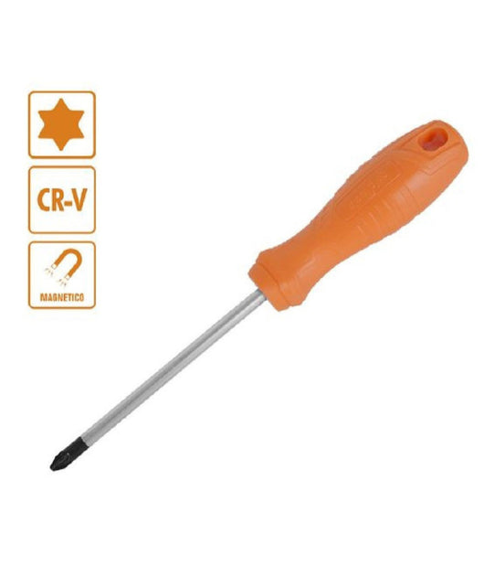 Cacciavite Giravite 5 X 125mm Con Punta Magnetica A Stella In Acciaio Cr-v 97517         