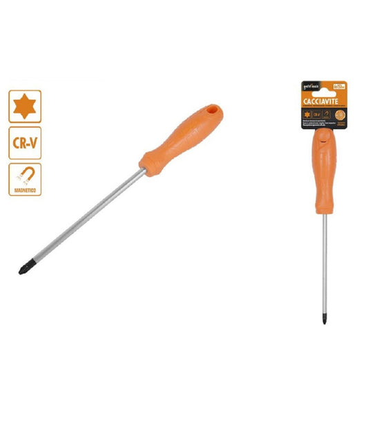 Cacciavite Giravite 6x150 Mm Con Punta Magnetica A Stella In Acciaio Cr-v 97518         