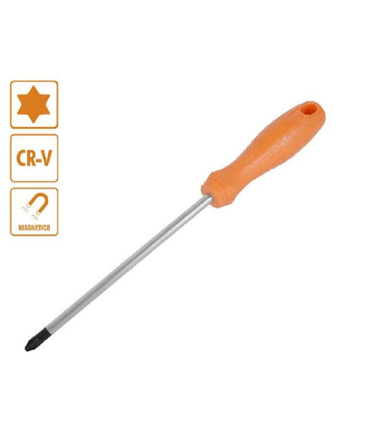Cacciavite Giravite 6x150 Mm Con Punta Magnetica A Stella In Acciaio Cr-v 97518         