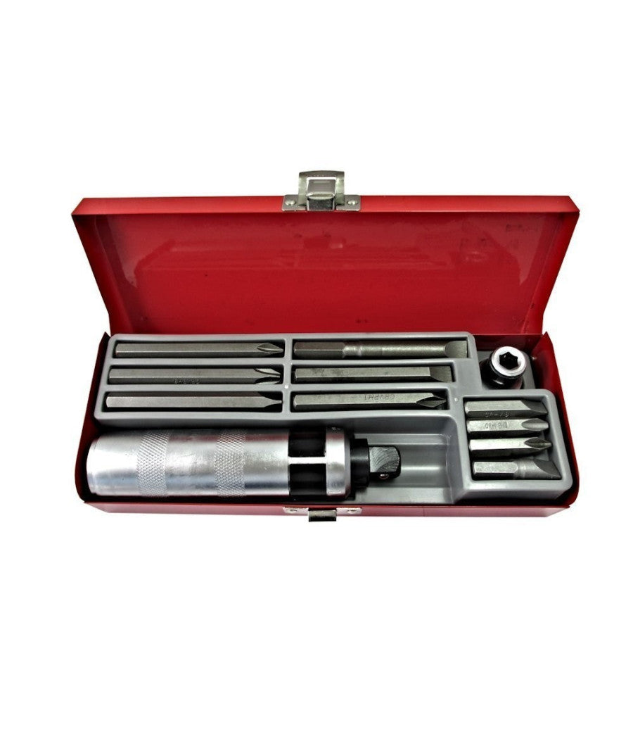 Cacciavite Giravite Ad Impatto Percussione 12 Pz Reversibile Chrome Vanadium         