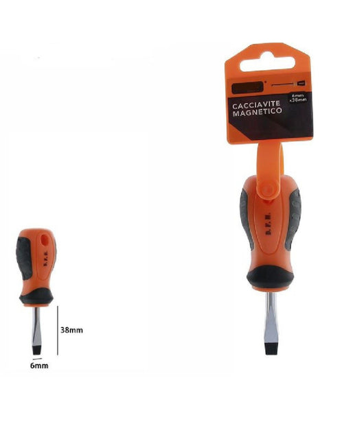 Cacciavite Giravite Magnetico Punta A Taglio 6x38mm Impugnatura Ergonomica 07422         