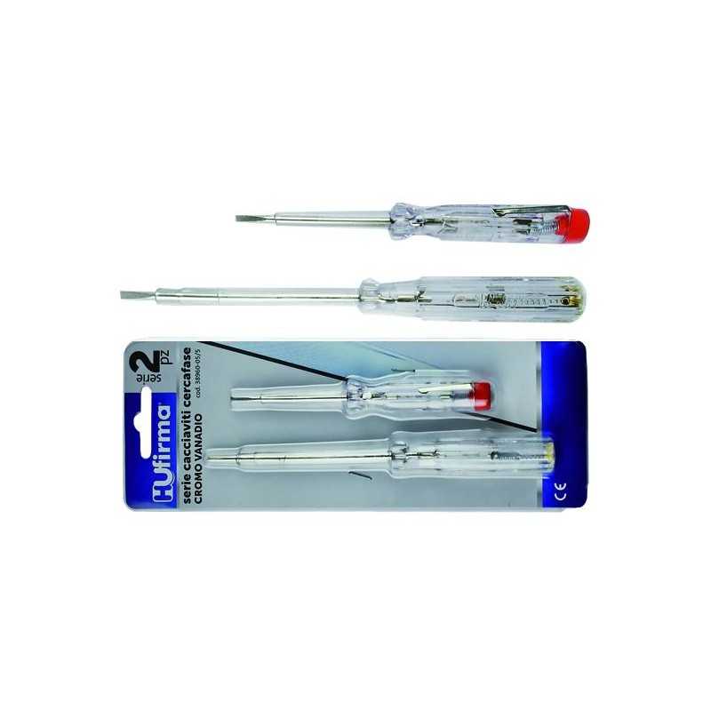 Cacciaviti Cercafase Hu-Firma 100-250V 140/190 mm 2 Pezzi