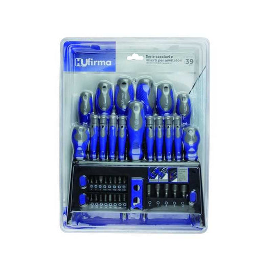 Cacciaviti/Inserti Hu-Firma Cromo Vanadio Set 39 pz