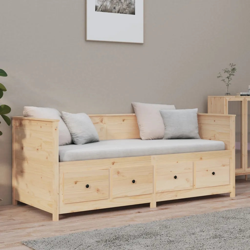 Dormeuse senza Materasso 90x190 cm in Legno Massello di Pino