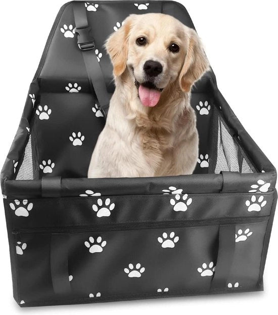 Sedile per cani - cintura di sicurezza - pieghevole - respirante - per piccoli cani - impermeabile - protezione auto - 40 x 34 x 25 cm Porta cani auto