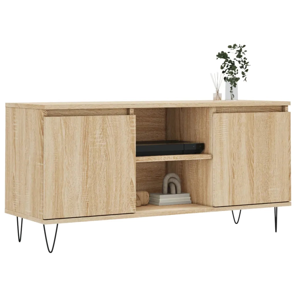 vidaXL Mobile Porta TV Rovere Sonoma 104x35x50 cm in Legno Multistrato