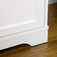 Credenza Moderna  a 3 Cassetti e 3 Ante in MDF e Truciolato con Ripiano Regolabile, 101x39x82 cm, Bianco