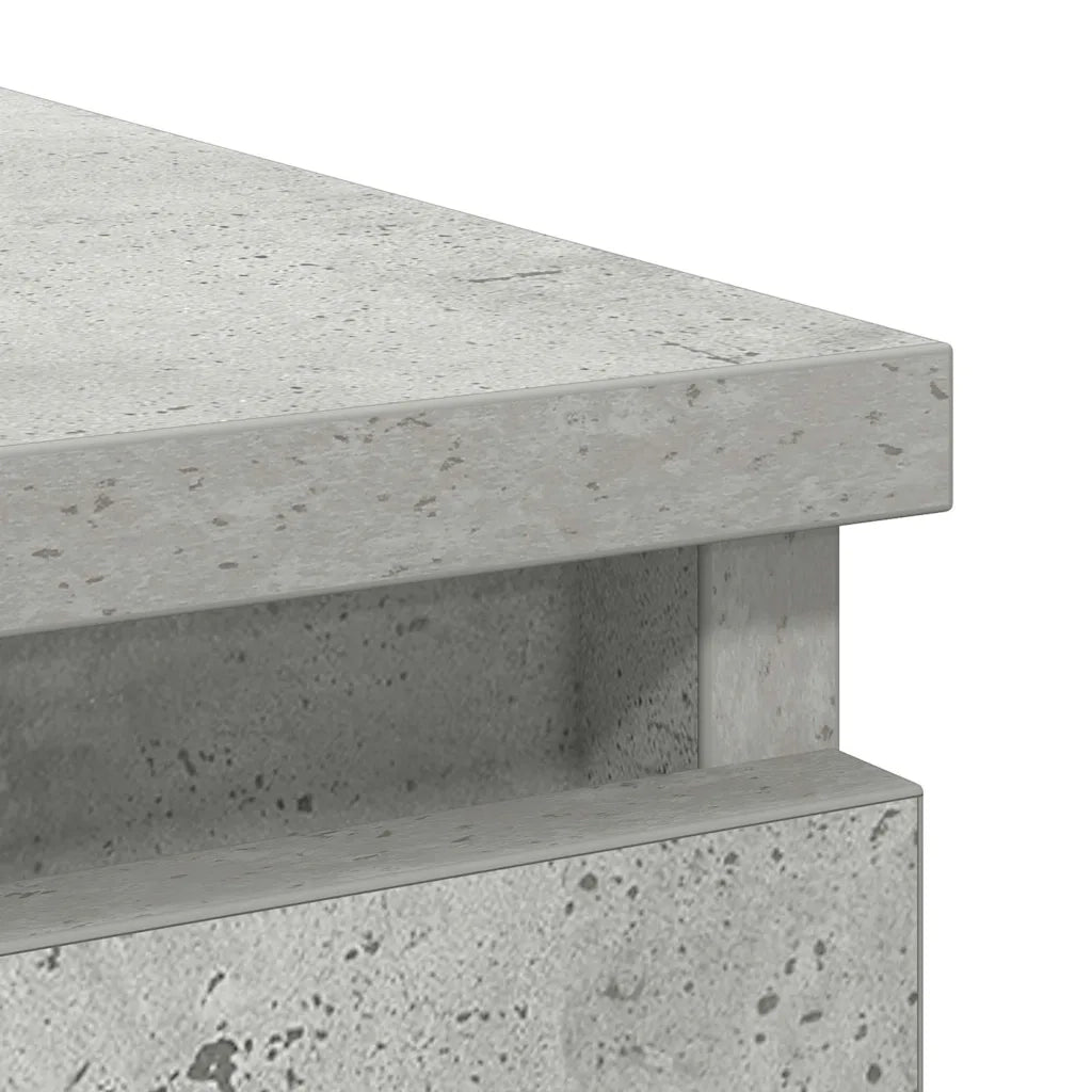 Credenza con Cassetto Grigio Cemento 71x35x65 cm in Truciolato 861574