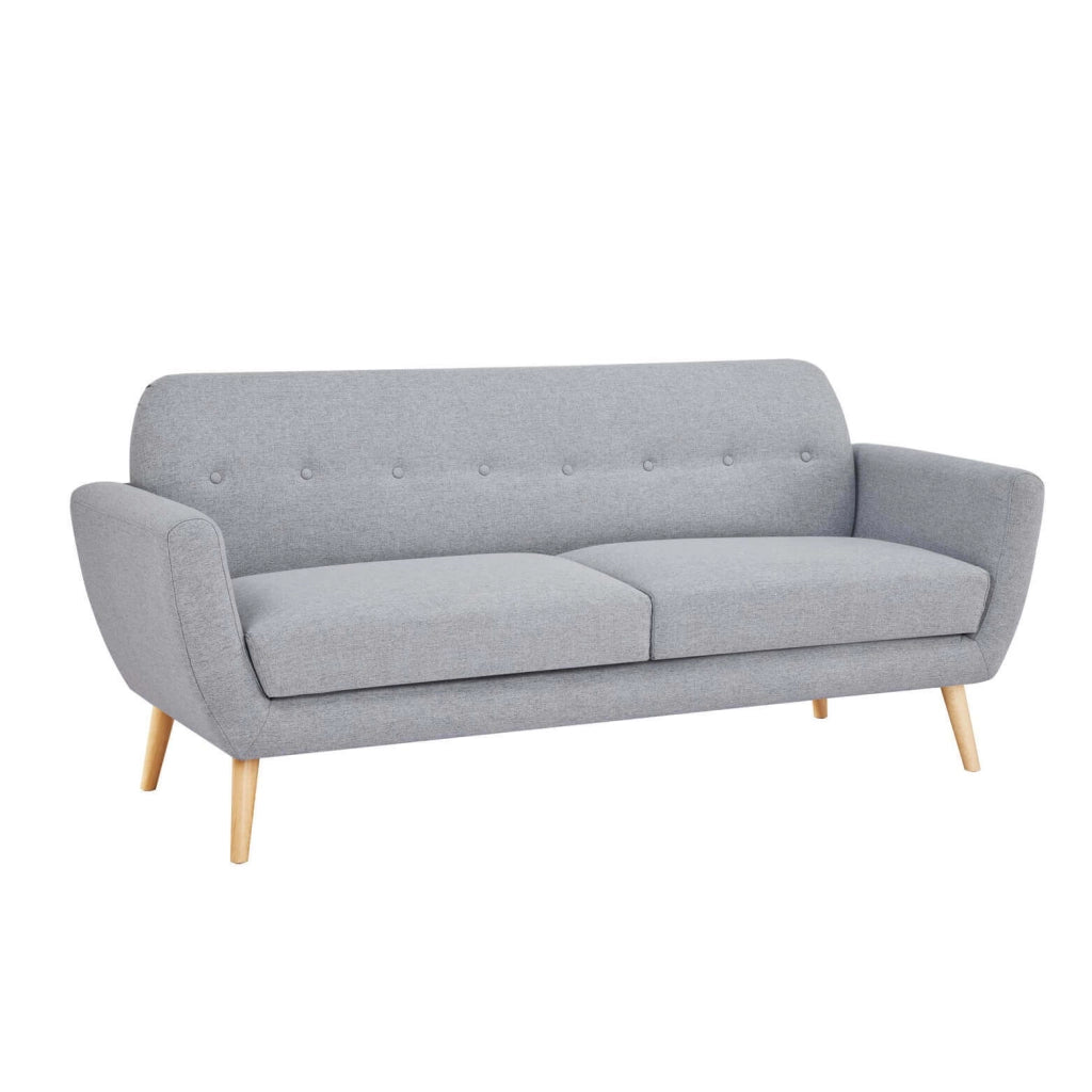 Divano tre posti Scandinavo in Tessuto cm 193x79x86 - SILENTE