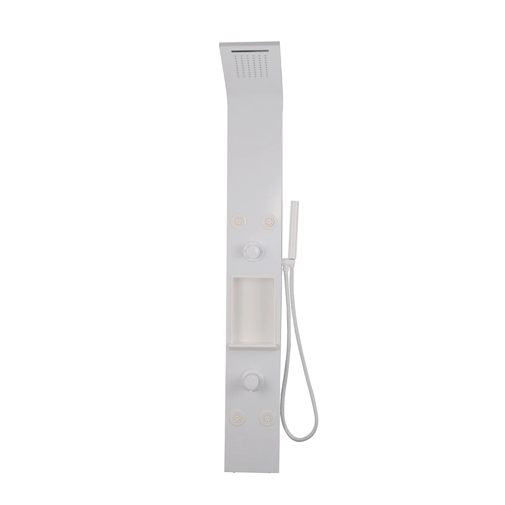 Colonna doccia pannello idromassaggio effetto cascata YH8126 SEUL - Bianco