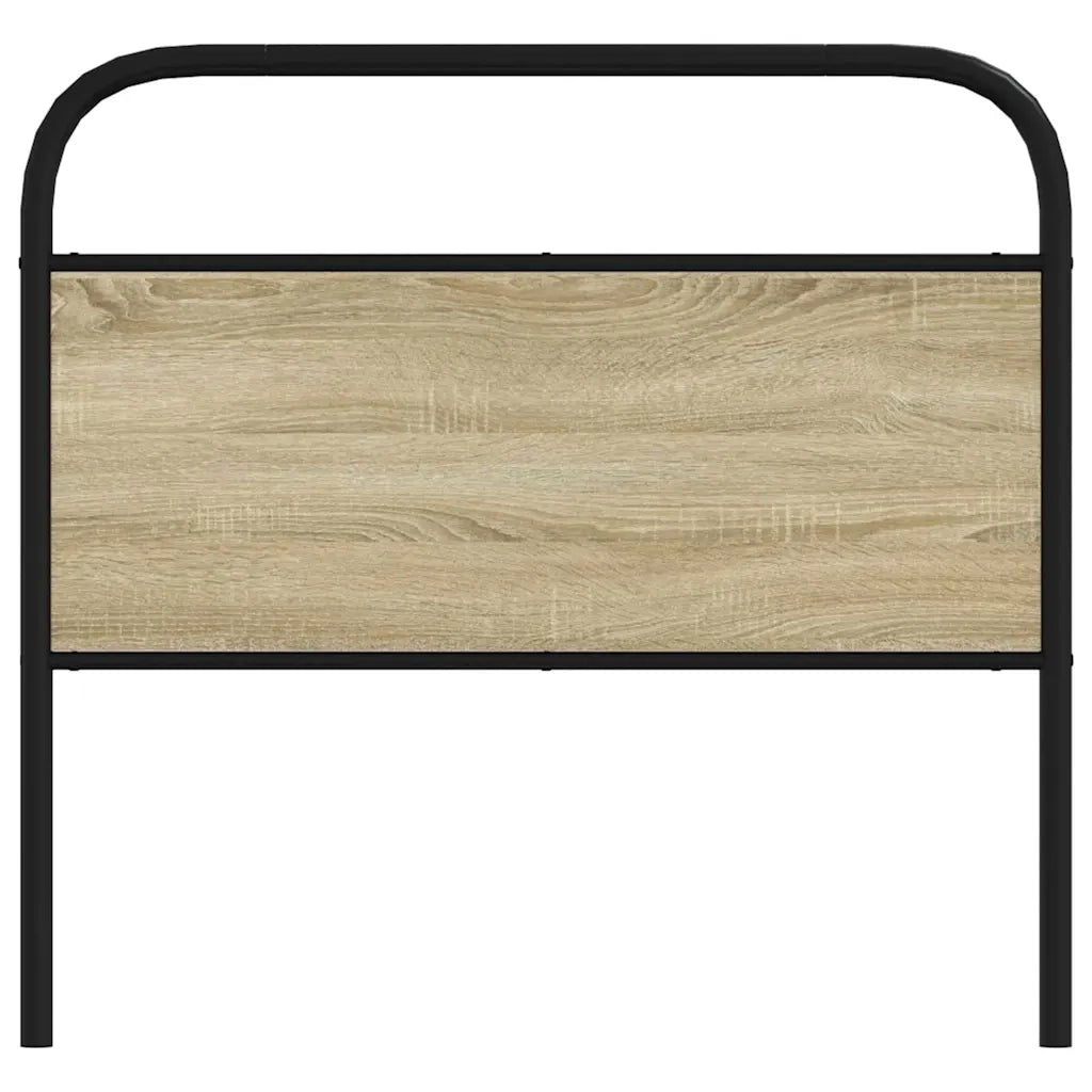 Testiera | Testata di Ricambio Rovere Sonoma 90 cm in Acciaio e Legno Multistrato