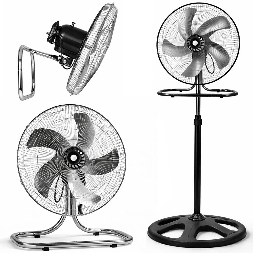 Ventilatore Manila 3in1 con Pale in Acciaio Testa Oscillante 3 Velocità 45x125cm