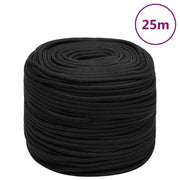 Corda Nautica Completamente Nera 10 mm 25 m in Polipropilene cod mxl 44184