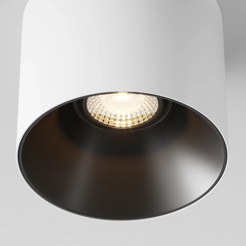 Maytoni lampada da soffitto moderna Alfa LED 1 luce dimmerabile bianco metallo