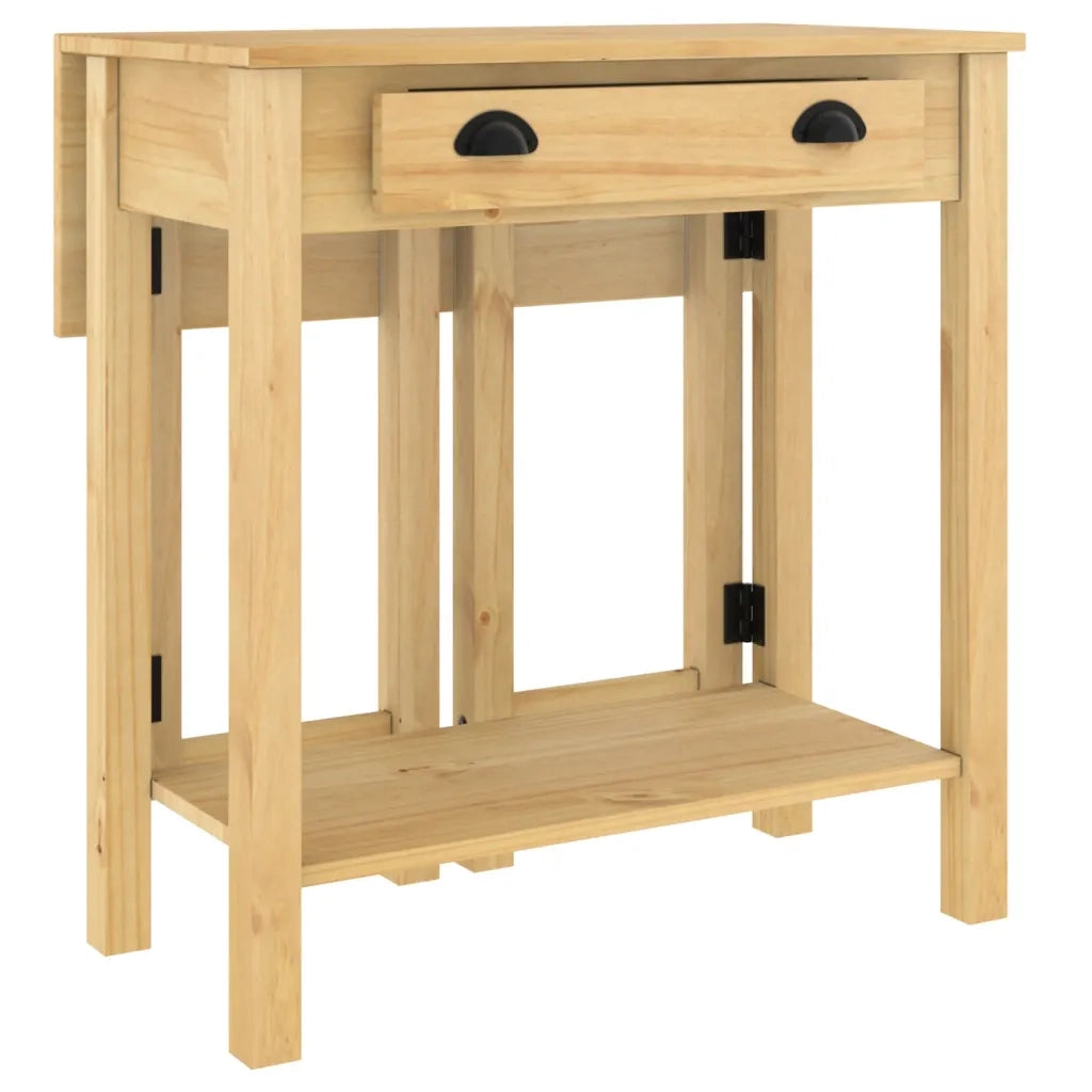 vidaXL Set da Bar 3 pz in Legno Massello di Pino