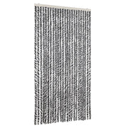 Tenda Antimosche Grigia Nera e Bianca 100x230 cm in Ciniglia CFW6662771