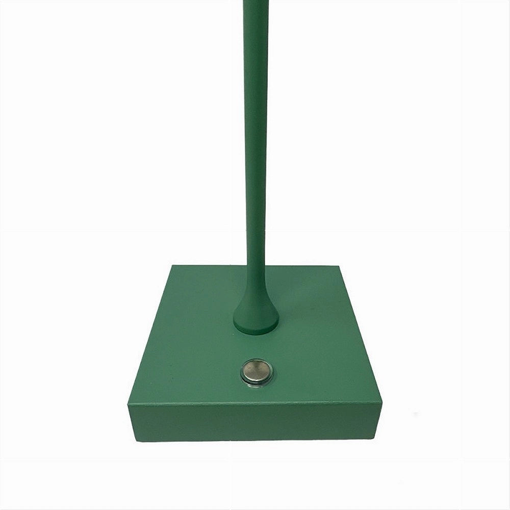 Trade Shop - Lampada Tavolo Ricaricabile Usb 10 Watt 3 Colorazione Di Luce Vari Colori D27-3c - Verde