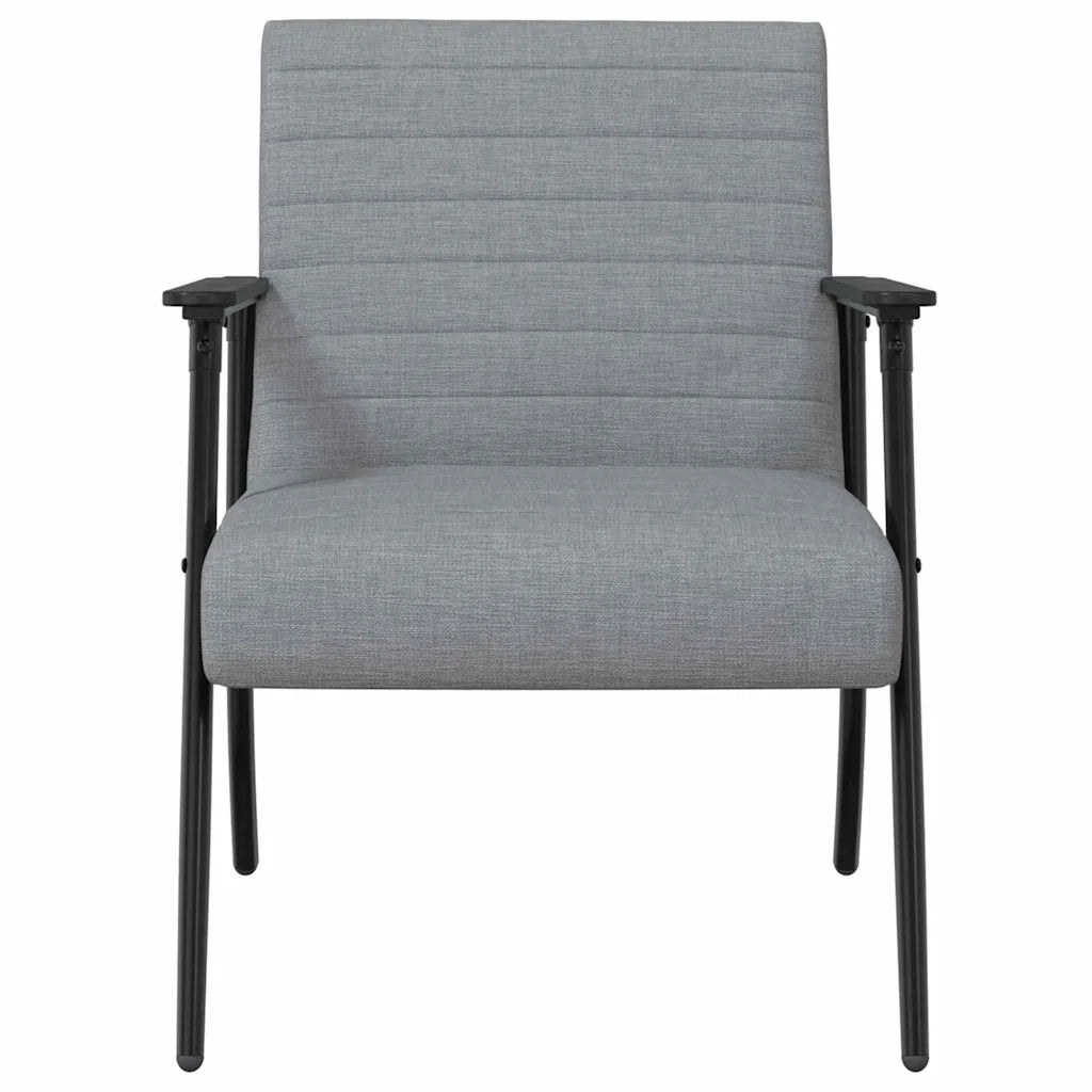 Poltrona-Divano Sedia Grigio chiaro 59 x 75 x 78 cm Tessuto