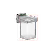 Bicchiere di ricambio in vetro satinato per serie cubo