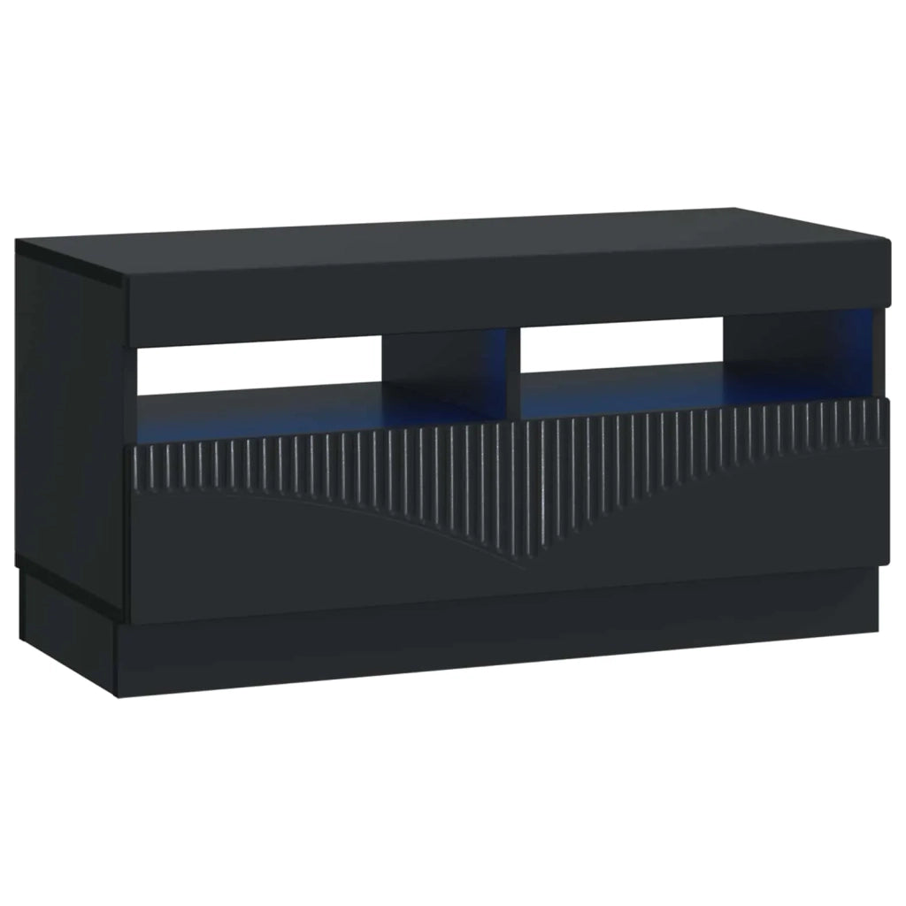 Mobile TV LED a 5 pezzi Nero Legno ingegnerizzato 3416838