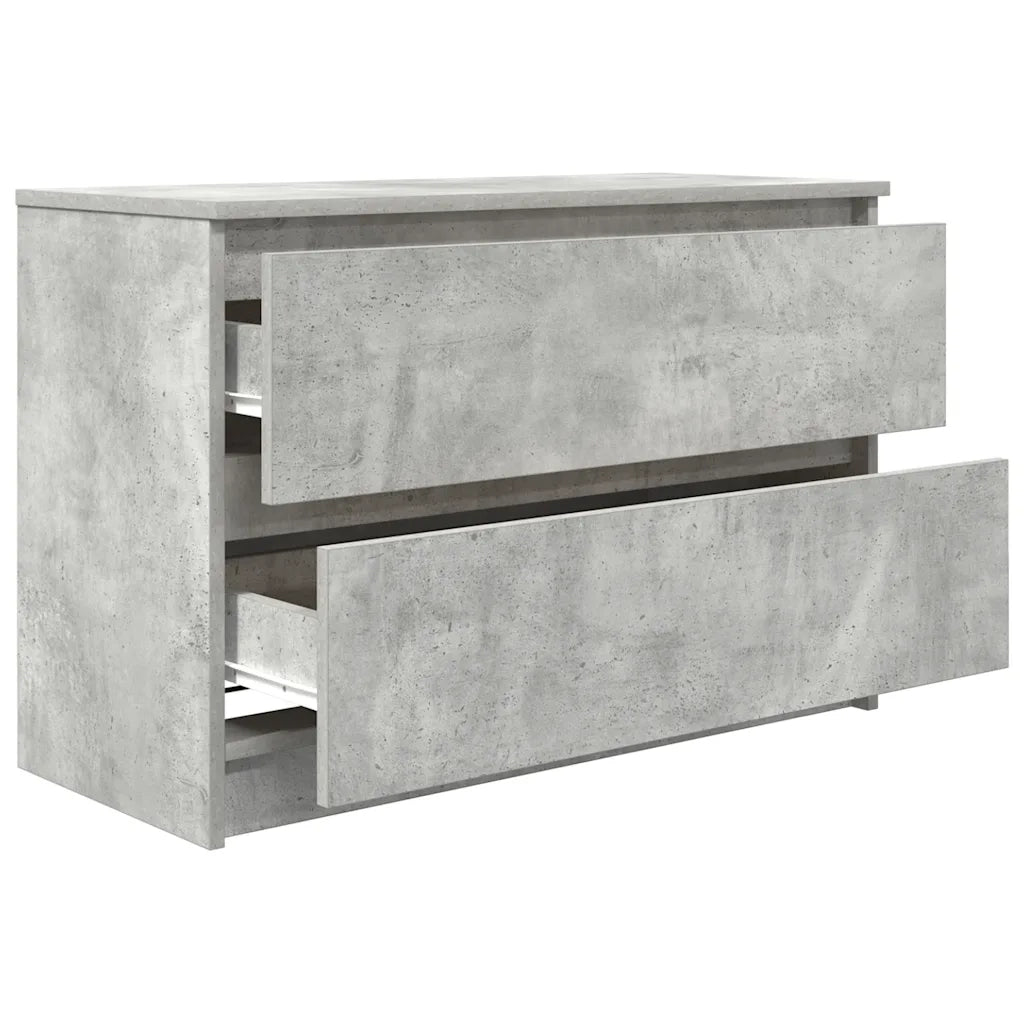 Mobile Porta TV Grigio Cemento 80x35x54 cm in Legno Multistrato