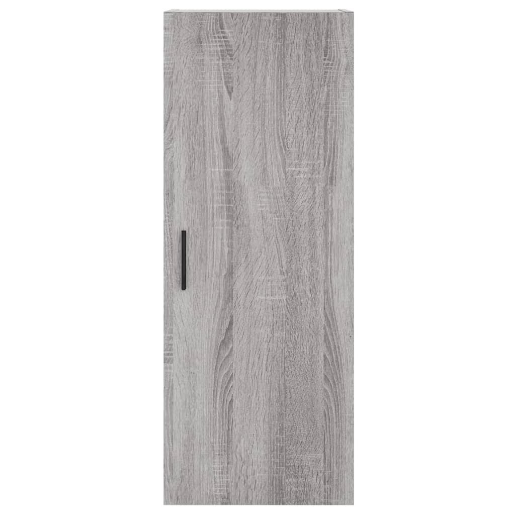 Buffet credenza cassettiera armadio mobile contenitore organizer cucina soggiorno salotto rovere Sonoma alto 34,5 x 34 x 180 cm legno ingegnerizzato grigio 02_0035329
