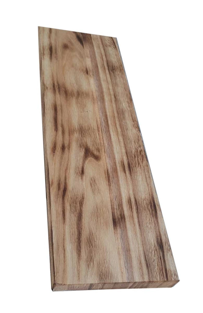 Tavola In LEGNO CountryWood – trattato con metodo Yakisugi Misura: 15x203x2 cm, Stile: CALICO light burn