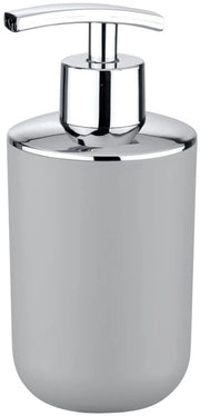 Dispensatore di sapone lavabile - igienico e stile - 1 pezzo - grigio - plastica - 320 ml