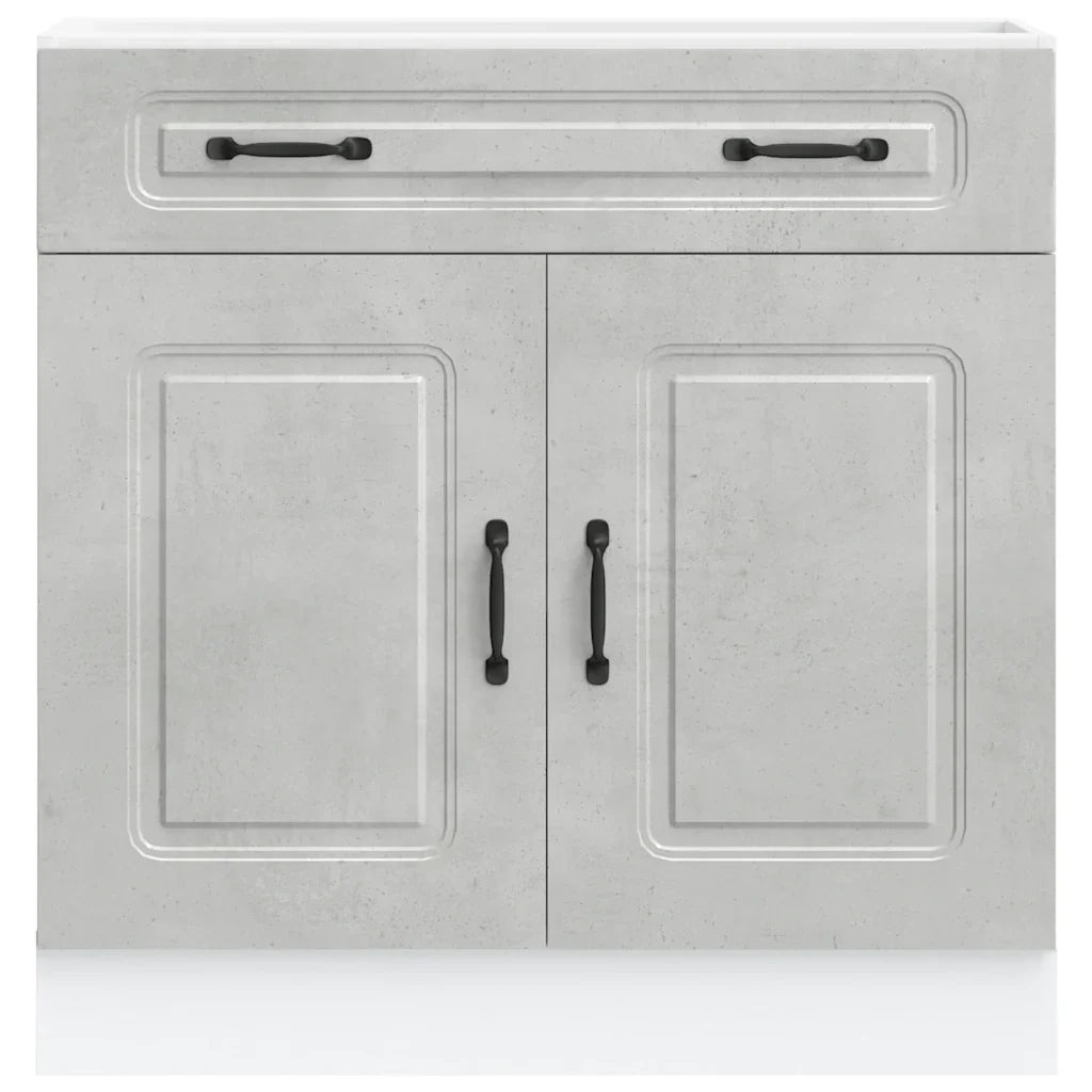 Mobile da cucina moderno con spazio contenitivo ottimizzato 80 x 46 x 81,5 cm legno composito grigio cemento 02_0049924