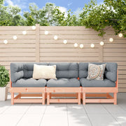 Salotto da Giardino-Set Salotto da Giardino 3 pz in Legno Massello di Douglas 112645