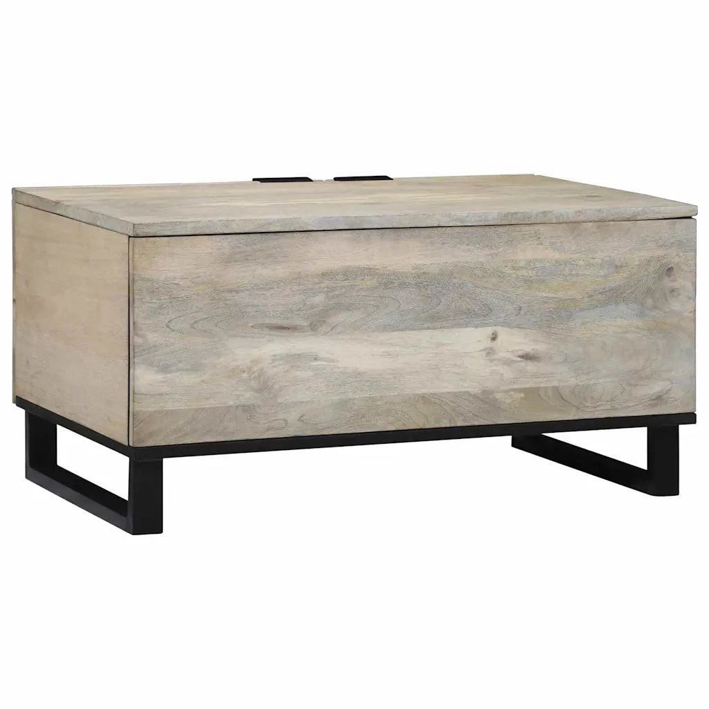 vidaXL Tavolino da salotto Beige e Nero 80 x 50 x 40 cm