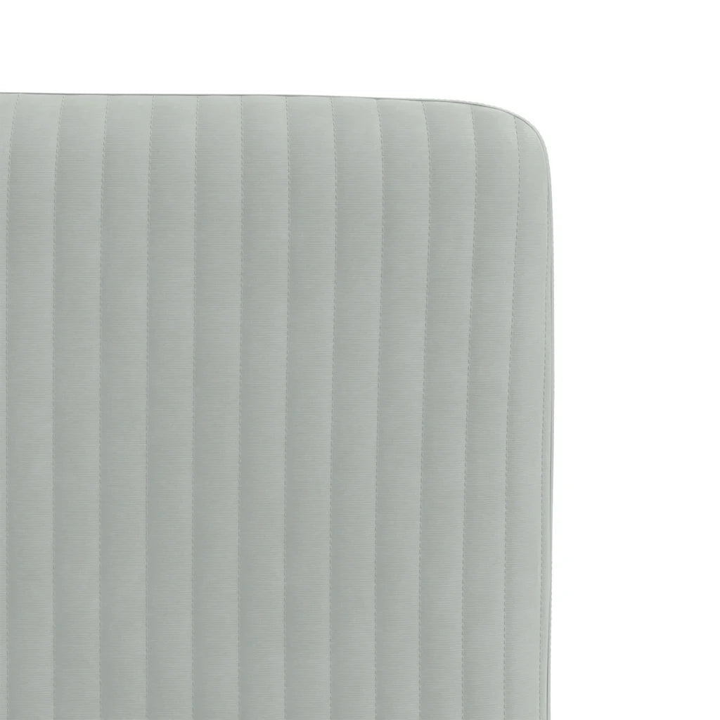 Sedie da Pranzo 6 pz Grigio Chiaro in Velluto 3315556