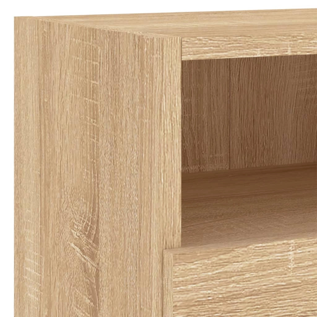 Mobile TV multimediale scaffale TV credenza TV sala da pranzo soggiorno camera da letto 4 pezzi rovere Sonoma legno ingegnerizzato marrone 02_0029245