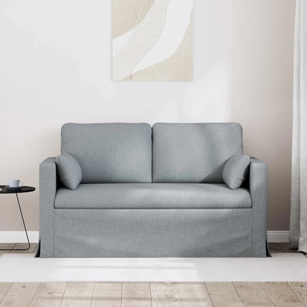 Divano | Divano da soggiorno | Sofa Grigio chiaro 139 x 78 x 80 cm Tessuto