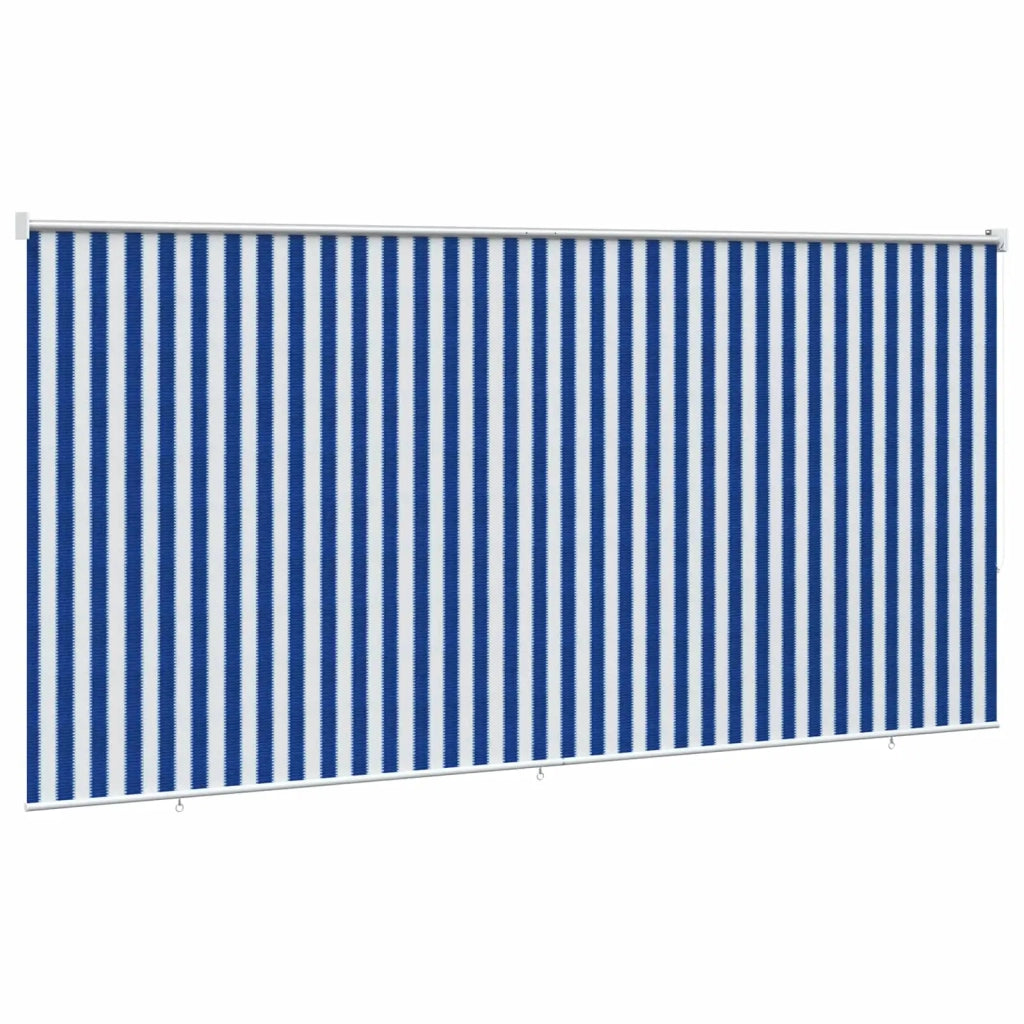 Tenda a Rullo Esterno Blocco UV 90% Strisce Blu e Bianche HDPE 42035985